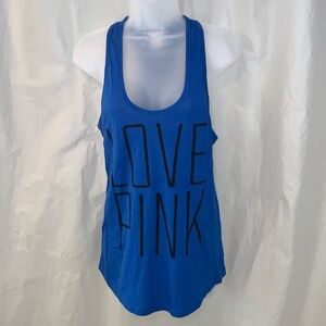 EUC 2012 M ‘LOVE PINK’ RACERBACK TANK TOP VS PINK Medium